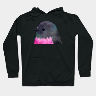 Australian Pink Robin Bird Hoodie